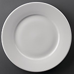 Athena Hotelware Wide Rimmed Plates 165mm White (Pack of 12)