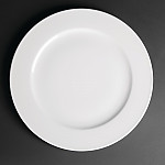 Royal Porcelain Classic White Wide Rim Plates 310mm (Pack of 12)