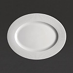 Steelite Brown Dapple Oval Coupe Plates 342mm (Pack of 12)
