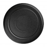 Olympia Cavolo Textured Black Flat Round Plate - 220mm (Box 6)