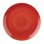 Churchill Stonecast Round Coupe Plate Berry Red 165mm (Pack of 12)