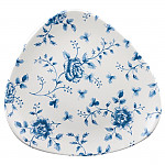 Churchill Vintage Prints Blue Rose Chintz Pattern Triangle Plate 229mm (Pack of 12)
