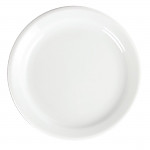Olympia Whiteware Narrow Rimmed Plates 180mm (Pack of 12)
