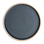 Olympia Canvas Flat Round Plate Blue Granite 180mm (Pack of 6)
