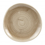 Churchill Stonecast Patina Antique Organic Round Plates Taupe 210mm (Pack of 12)
