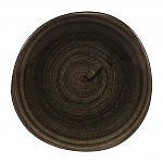 Churchill Stonecast Patina Round Trace Plates Iron Black 186mm (Pack of 12)