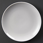 Olympia Whiteware Coupe Plates 230mm (Pack of 12)