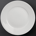 Olympia Athena Wide Rimmed Plates 280mm White (Pack of 6)