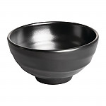 Olympia Kristallon Fusion Melamine Rice Bowls Black 114mm (Pack of 6)