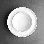 Olympia Heritage Raised Rim Bowls 205mm White (Pack of 4)