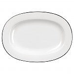 Churchill Alchemy Mono Oval Dishes 280mm (Pack of 6)
