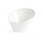 Olympia Whiteware Oval Sloping Bowls 154 x 133mm 335ml (Pack of 4)