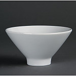 Olympia Whiteware Fluted Bowls 141mm (Pack of 4)