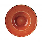 Churchill Stonecast Round Wide Rim Bowl Spiced Orange 239mm (Pack of 12)