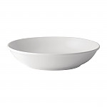 Olympia Whiteware Rounded Square Bowls Circular Well 210mm (Pack of 4)
