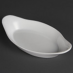 Olympia Whiteware Oval Eared Dishes 229x 127mm (Pack of 6)
