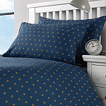 Mitre Essentials Perth Pillowcases Navy Housewife