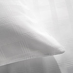 Comfort Vercelli Checked Pillowcase White