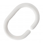 Mitre Essentials May Plastic Shower Curtain Ring (Pack of 12)