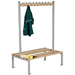 Double Sided Coat Hanger Bench 1200mm
