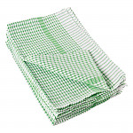 Vogue Wonderdry Tea Towels Green (Pack of 10)