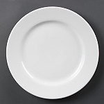 Olympia Whiteware Wide Rimmed Plates 310mm (Pack of 6)