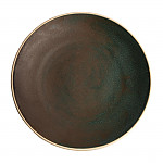 Olympia Canvas Concave Plate Green Verdigris 270mm (Pack of 6)
