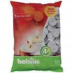 Bolsius 4 Hour Tealights (Pack of 100)