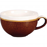 Churchill Monochrome Cappuccino Cup Cinnamon Brown 340ml (Pack of 12)