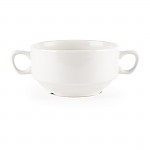 Churchill Whiteware Handled Soup Bowls 398ml (Pack of 24)