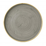 Churchill Stonecast Walled Chefs Plates Peppercorn Grey 260mm (Pack of 6)