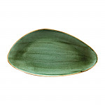 Churchill Stonecast Triangular Chefs Plates Samphire Green 355 x 188mm (Pack of 6)
