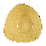 Churchill Stonecast Triangular Bowls Mustard Seed Yellow 153mm