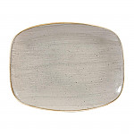 Churchill Stonecast Rectangular Plates Peppercorn Grey 202 x 261mm