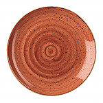Churchill Stonecast Round Coupe Plate Spiced Orange 200mm (Pack of 12)