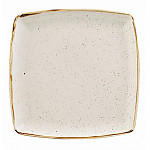 Churchill Stonecast Deep Square Plate Barley White 260mm (Pack of 6)
