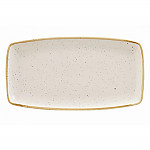 Churchill Stonecast Rectangular Plate Barley White 350 x 185mm