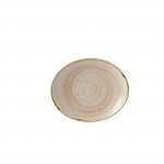 Churchill Stonecast Oval Coupe Plate Nutmeg Cream (Pack of 12)