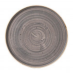 Stonecast Peppercorn Grey Walled Plate 10 3/4 