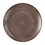 Churchill Stonecast Raw Evolve Coupe Plate Brown 219mm (Pack of 12)
