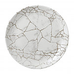 Studio Prints Kintsugi Agate Grey Coupe Plate 10 1/4 