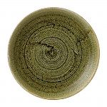 Stonecast Plume Olive Coupe Plate 6 1/2 