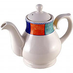 Churchill New Horizons Chequered Border Tea and Coffee Pots 426ml (Pack of 4)
