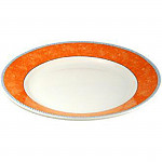 Churchill New Horizons Marble Border Mediterranean Dishes Orange 280mm