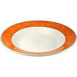 Churchill New Horizons Marble Border Pasta Plates Orange 300mm (Pack of 12)