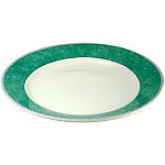 Churchill New Horizons Marble Border Mediterranean Dishes Green 280mm