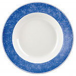Churchill New Horizons Marble Border Pasta Plates Blue 300mm (Pack of 12)
