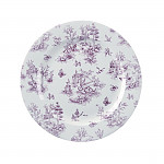 Churchill Vintage Prints Plates Cranberry Toile Print 305mm (Pack of 6)