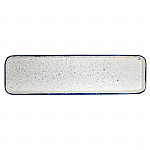 Churchill Stonecast Hints Rectangular Flat Trays Indigo Blue 150 x 530mm (Pack of 4)