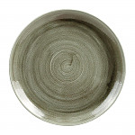 Churchill Stonecast Patina Antique Round Coupe Plates Green 260mm (Pack of 12)